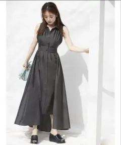 SNIDEL ノースリフィッシュテールシャツワンピース