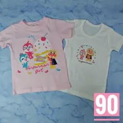 【アンパンマン】半袖Tシャツ　肌着　90 女の子