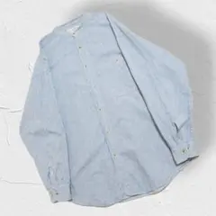 USA古着 ALLYN SAINT GEORGE バンドカラーシャツ ストライプ