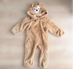 ディズニーシー公式　ダッフィーフード付き　90サイズ　カバーオール　着ぐるみ