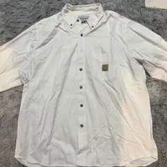 Carhartt ホワイト ワークシャツ（最後2枚着用イメージ）