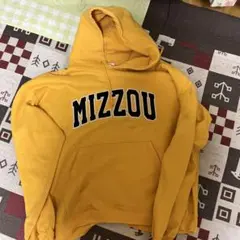 MIZZOU フード付きパーカー イエロー