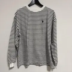 タグ付き　ユーエスポロアッスン　ボーダー　カットソー　長袖