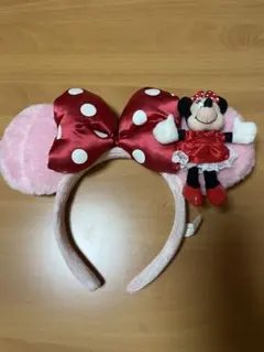 ミニーマウス カチューシャ ぬいぐるみ付き