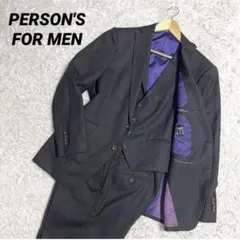 ✨希少✨PERSON'S FOR MEN ビジネススーツ 3ピース Mサイズ相当