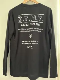 ZOO YORK ブラック ロンTシャツ 新品タグ付き　L