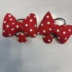 みにぃちゃん風リボンヘアゴム4個セット