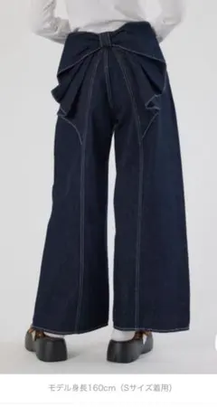 ロデオクラウンズ✳︎ビックリボンデニムパンツMサイズ