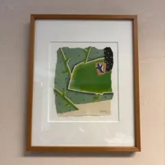 成瀬 政博／作品名不明/額入り複製原画/サイン入り - メルカリ