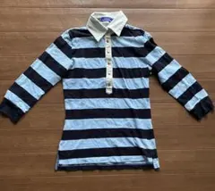 バーバリーブルーレーベル　ボーダー　長袖シャツ　38 ポロシャツ カットソー