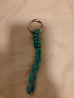 パラコード キーホルダー ターコイズ