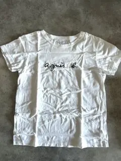 【美品】agnès b. ロゴプリント 半袖Tシャツ