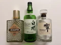 I.W.HARPER 12年 白州 響 空瓶 3本セットのサムネイル