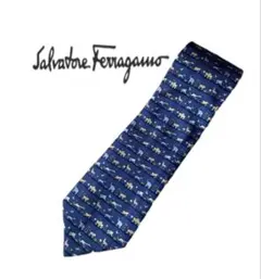 〈国内直営店購入品〉Salvatore Ferragamo ネクタイ / 動物柄