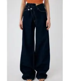 CROSS WAIST WIDE STRAIGHT マウジー　デニム　黒 MOUSSY | CROSS WAIST WIDE STRAIGHT (ワイド ) |SHEL'TTER WEBSTORE