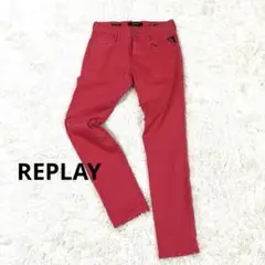 REPLAY リプレイ カラーデニム30ハイパーフレックスアンバスピンク