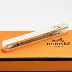 【超希少・美品】HERMES Hデザイン エブリン ネクタイピン Ag925 エルメス H ロゴ ネクタイピン 925 シルバー タイピン タイバー
