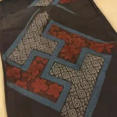 昭和レトロ　時代紬　夏紬　着物　古布　はぎれ　リメイク　ハンドメイド　　材料