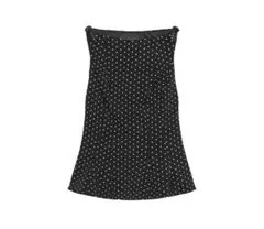 ZARA ドット柄ペプラムリボントップス　XS