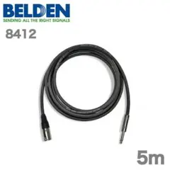 BELDEN ベルデン 8412 5m XLRオス フォンプラグ キャノンプラグ ミニステレオプラグ用ケーブル ベルデン BELDEN 8412（青）