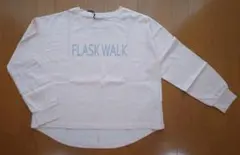 長袖箔プリントロゴTシャツ