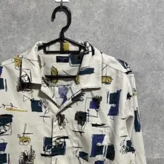 back number 抽象柄 柄シャツ　長袖シャツ