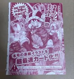 ONE PIECE 連載29周年記念 付録カード - メルカリ