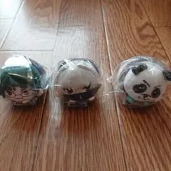 呪術廻戦 まめころりん ぬいぐるみマスコット 狗巻棘&禪院真希&パンダセット