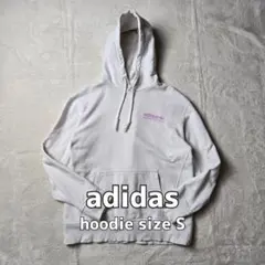 アディダス プルオーバー パーカー S バックプリント コットン