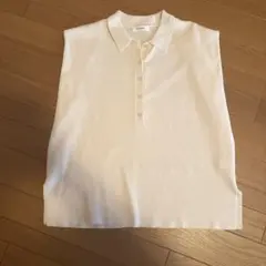 STYLEMIXER ノースリーブ ポロシャツ ホワイトのサムネイル