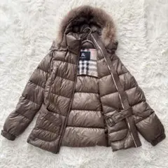 ✨良品✨ バーバリーロンドン ダウンジャケット メガチェック 3way ベルト
