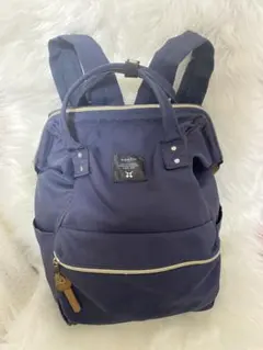 【USED品】anello リュック　ネイビー