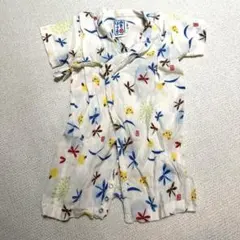 ミキハウス　浴衣・甚平ロンパース　Sサイズ　60〜70