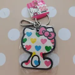 未使用品★ハローキティ　バックチャーム　ハート柄　2014