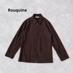 Rouquine ジャケット ブルゾン スエード調 長袖 L〜LL ブラウン