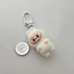 ラブブ　LaBuBu キーホルダー 白色　ホワイト　恐竜