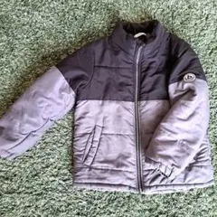 branshes グレー×ブラック 中綿コート　140