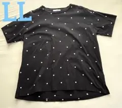 美品　しまむら☆ SEASON REASON ドット柄Tシャツ LL ゆったりのサムネイル