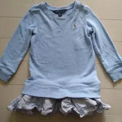 Polo Ralph Lauren 水色 フリル付きチュニック 90センチ