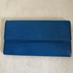 Louis Vuitton エピ 長財布 青