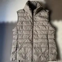 UNIQLO チェック柄 ダウンベスト S