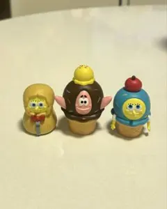 スポンジボブ モグモグかくれんぼフィギュア 3種セット