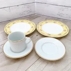 ティファニー　カップ＆ソーサー　ケーキプレートのセット！ピンクチューリップ