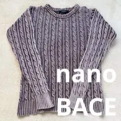 nano ケーブルニット セーター　メンズ　Sサイズ