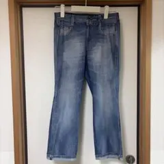 ワコール カルソン まるでデニム ストレート　 レディースM デニム風パンツのサムネイル