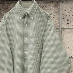 90's nautica オールドロゴ刺繍 チェック柄 古着 BD 長袖シャツ
