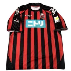 レア Kappa 北海道コンサドーレ札幌 ユニフォーム ニトリ Oサイズ 赤黒のサムネイル