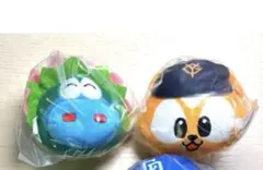 プロ野球 マスコットフェイスぬいぐるみ ガシャポン ジャビット スライリー 2個