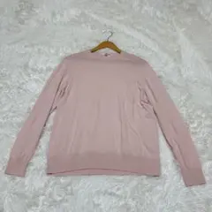 【ユニクロ】/ニット/（XXL）/トップス/ウール100%/ピンク/大きいサイズ