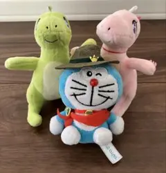 【3つセット】ドラえもん　ミューとキューぬいぐるみマスコット